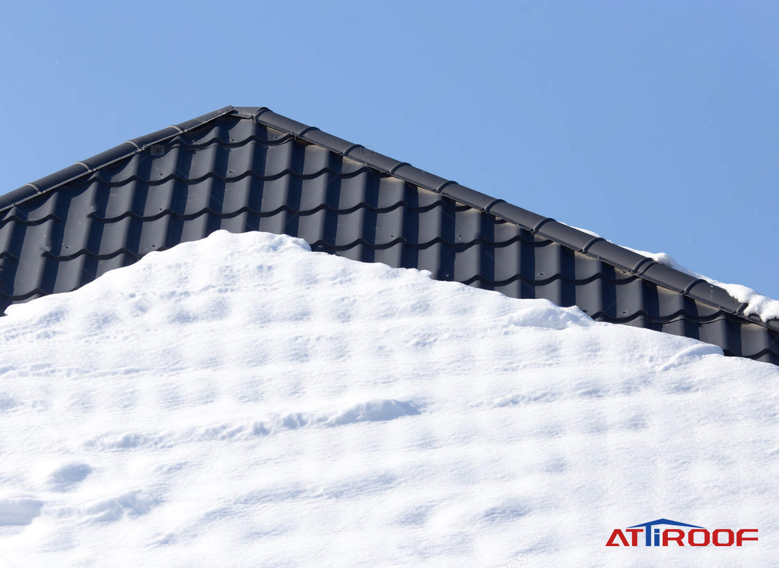 Performance of resin shingles under extreme weather conditions of heavy snow.