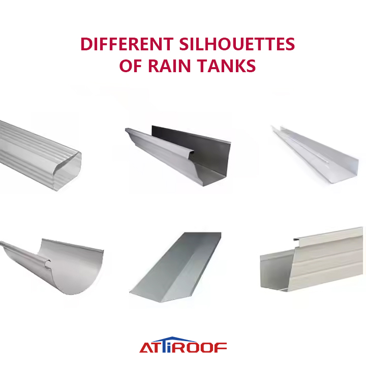 Compare different gutter profiles (K, semicircle, box).