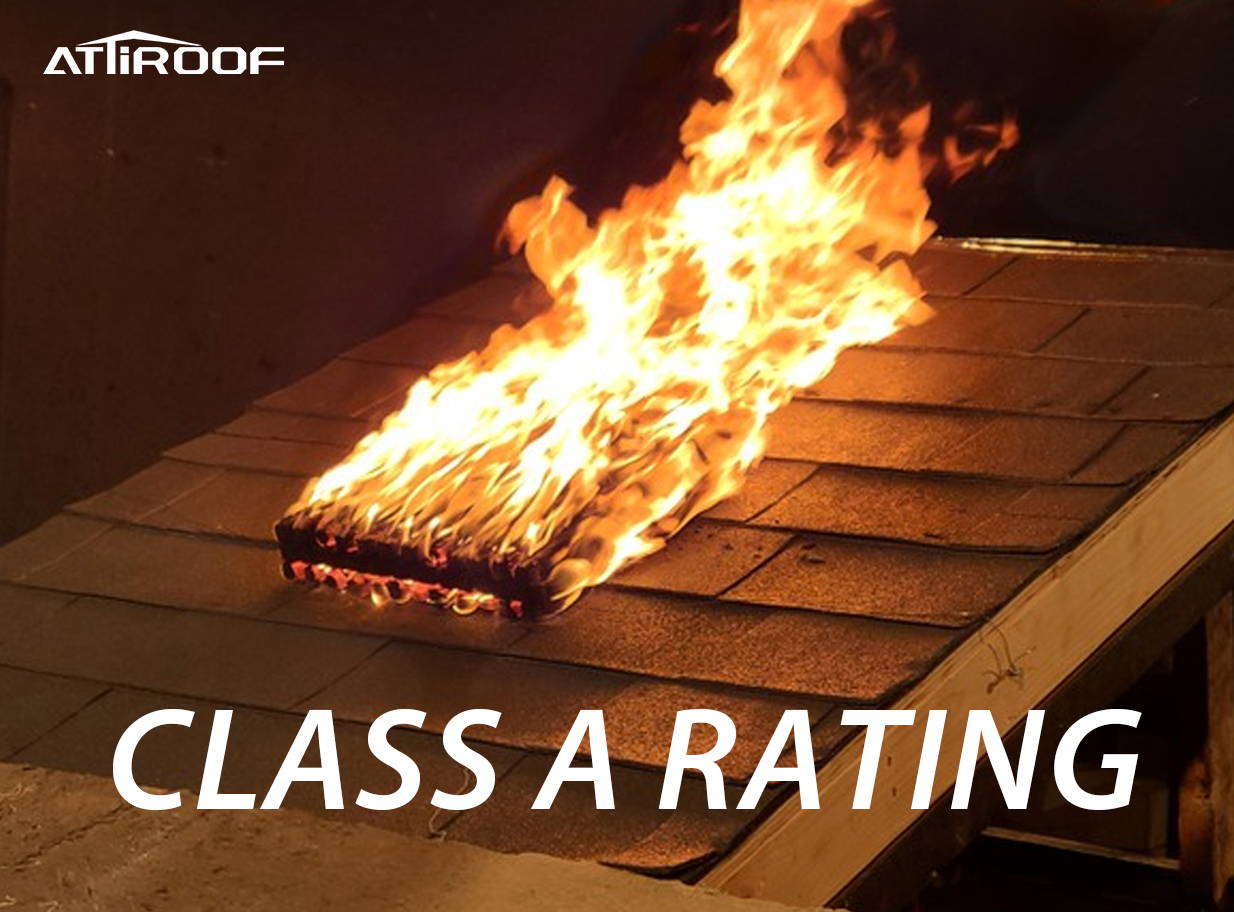 Attiroof has an "A" fire rating for asphalt shingles.