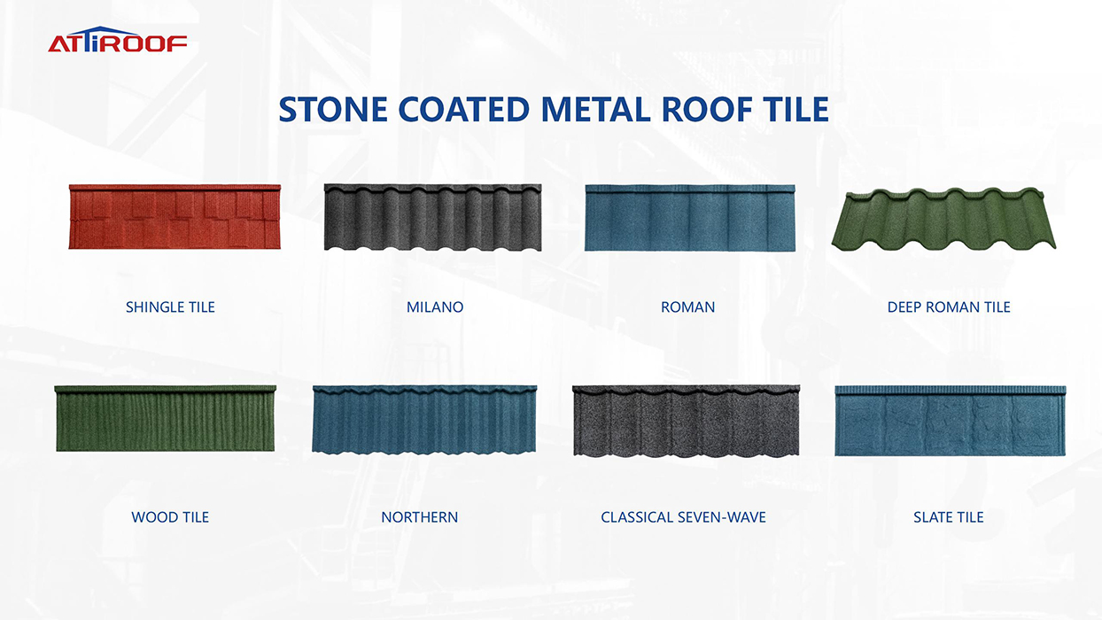 Stone Coated Metal Roof Tile Short Tile Collection