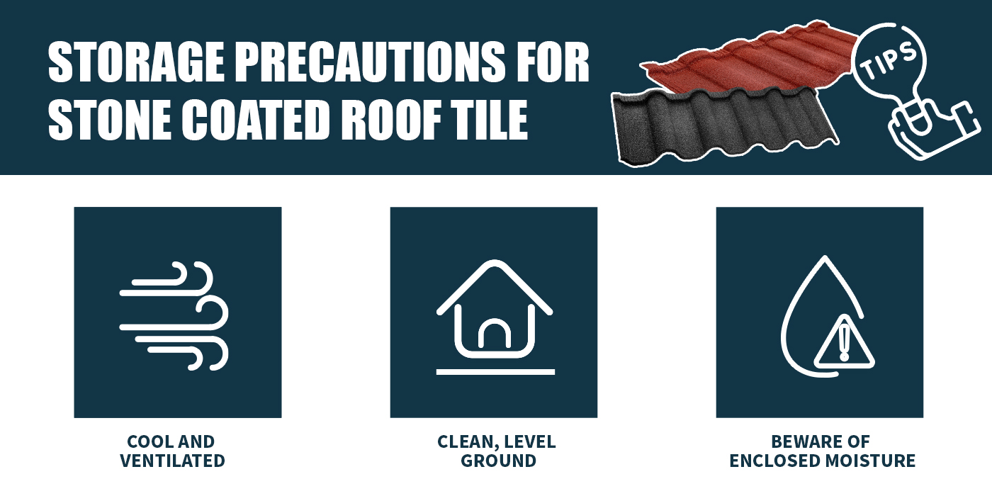 Storage Considerations for Stone Coated Metal Roof Tiles