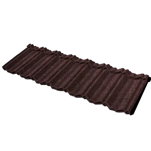 Brown Northern Stone Coated Metal Roof Tiles