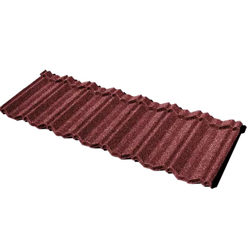 Red Northern Stone Coated Metal Roof Tiles