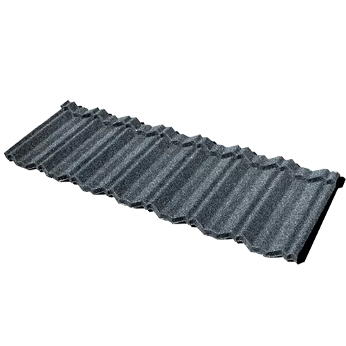 Blue Black Northern Stone Coated Metal Roof Tiles