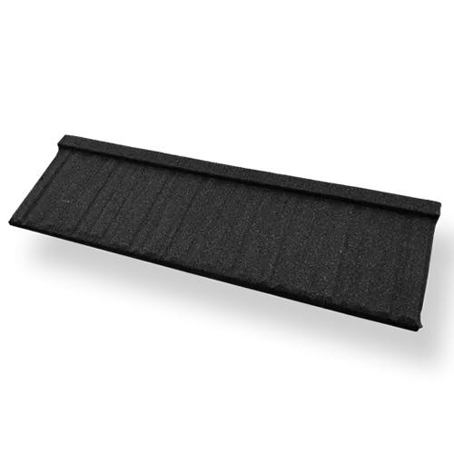 Black Wood Stone Coated Metal Roof Tiles