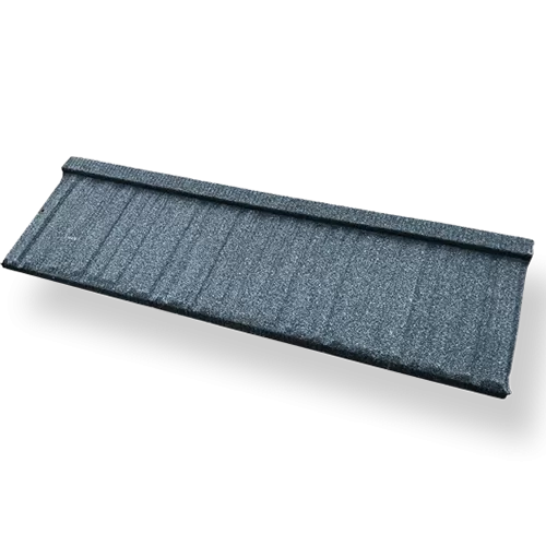 Blue Black Wood Stone Coated Metal Roof Tiles