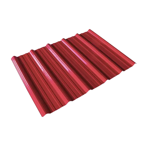 Maroon Red Trapezoid PVC Roof Sheet