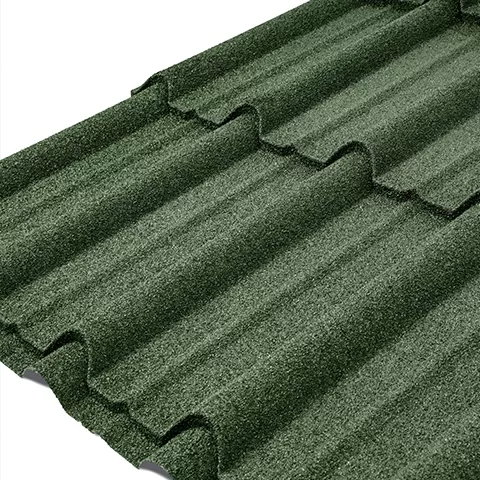 Bamboo Style Long Span Stone Coated Metal Roof Tiles