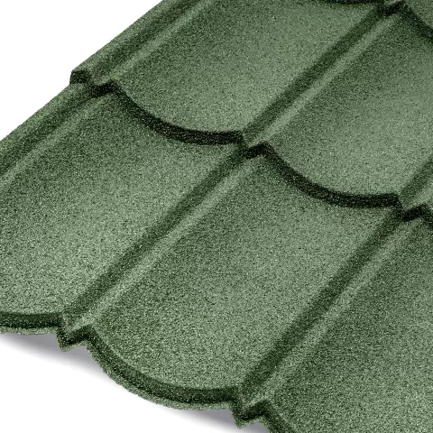 Arc Style Long Span Stone Coated Metal Roof Tiles