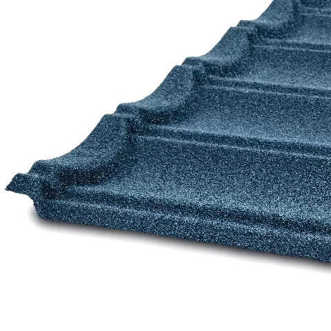 Blue Seven Wave Stone Coated Metal Roof Tile Connections