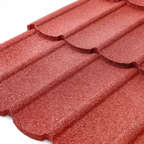 Tudor Style Long Span Stone Coated Metal Roof Tiles