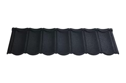 Classic seven wave stone coated metal roof tiles