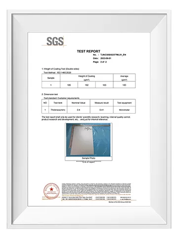 sgs certificate