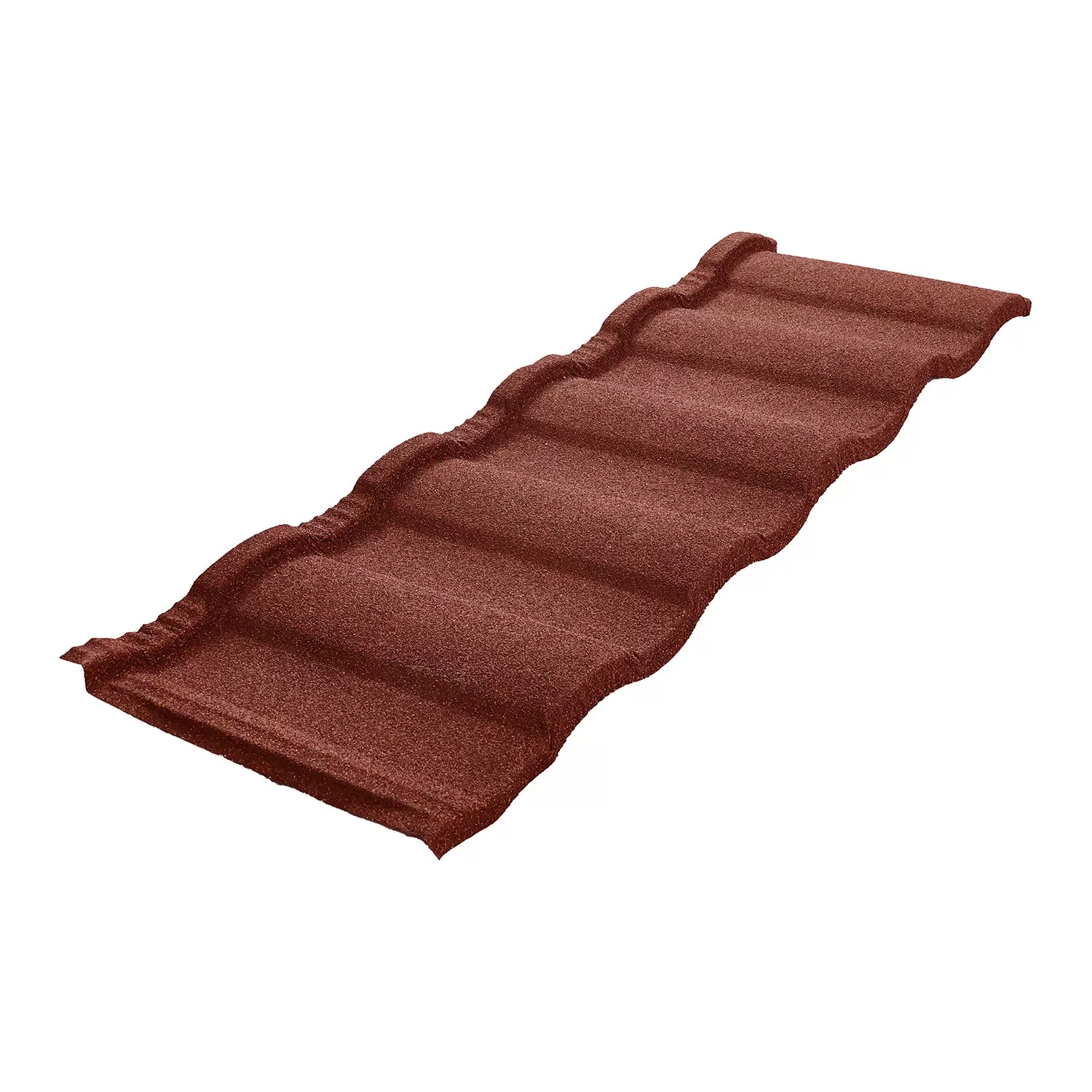 Roman stone coated metal roof tiles